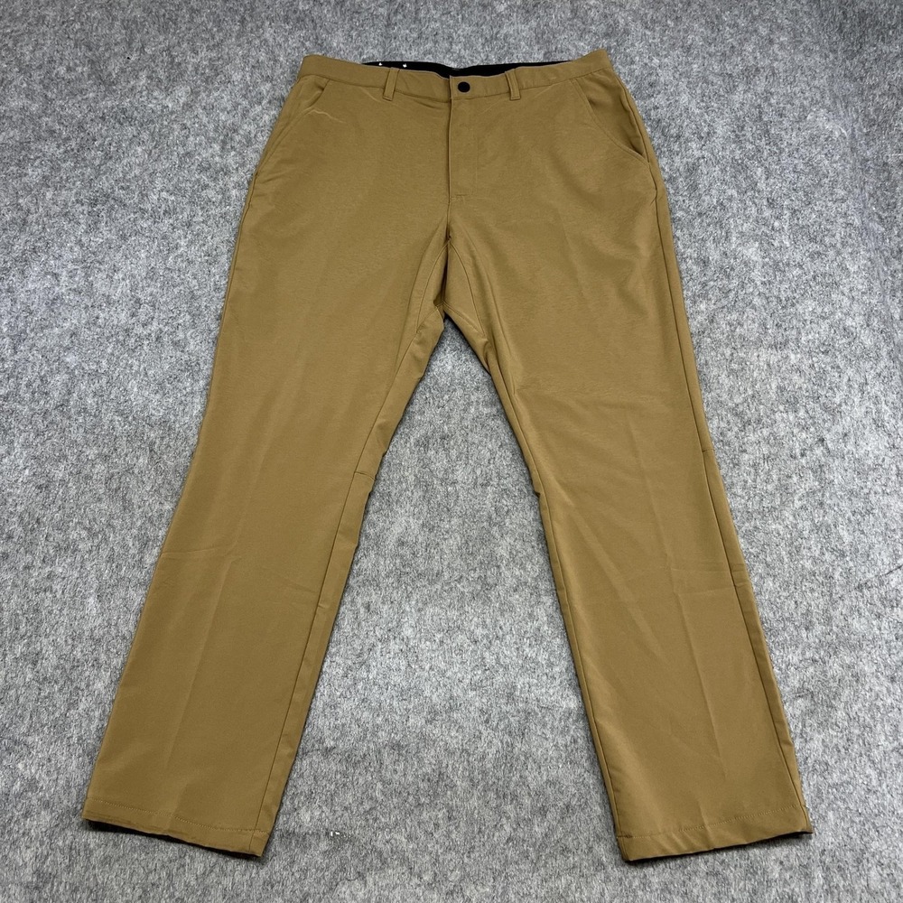 Columbia Pants Mens 34x32 Brown Stretch Khaki Travel Outdoor Casual FitS35x31